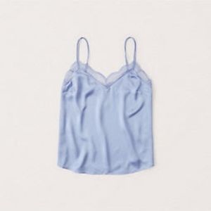 ABERCROMBIE Lace Trim Double Strap Cami